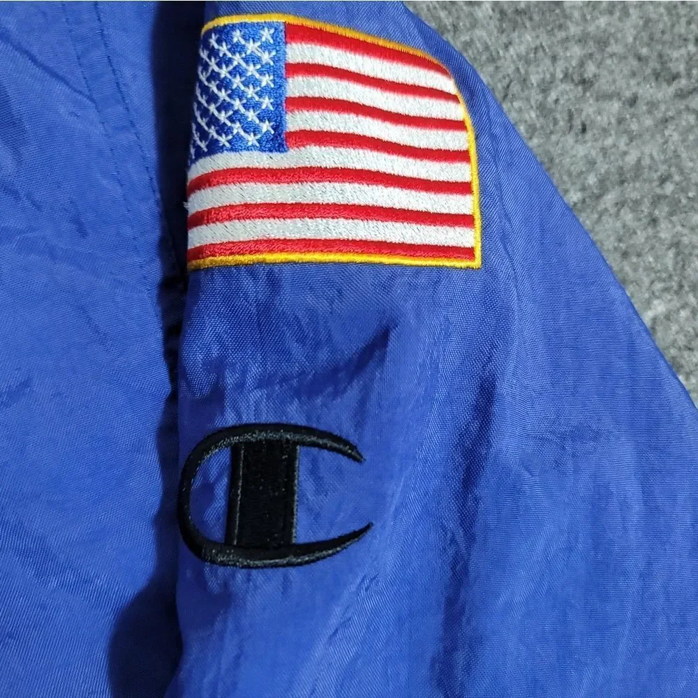 Vtg Champion Golf Windbreaker Pullover – XLRare embroidered Hackers 1994–20
